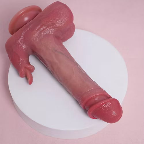 Waterproof Licking Vibrator Heating Thrusting Rotating Dildo Sex Toy For Women