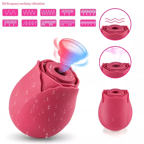 Clitoris Vibrator 10 Speeds Clit Sucking Massager Sex Toys for Women Ucwslwwzwlp