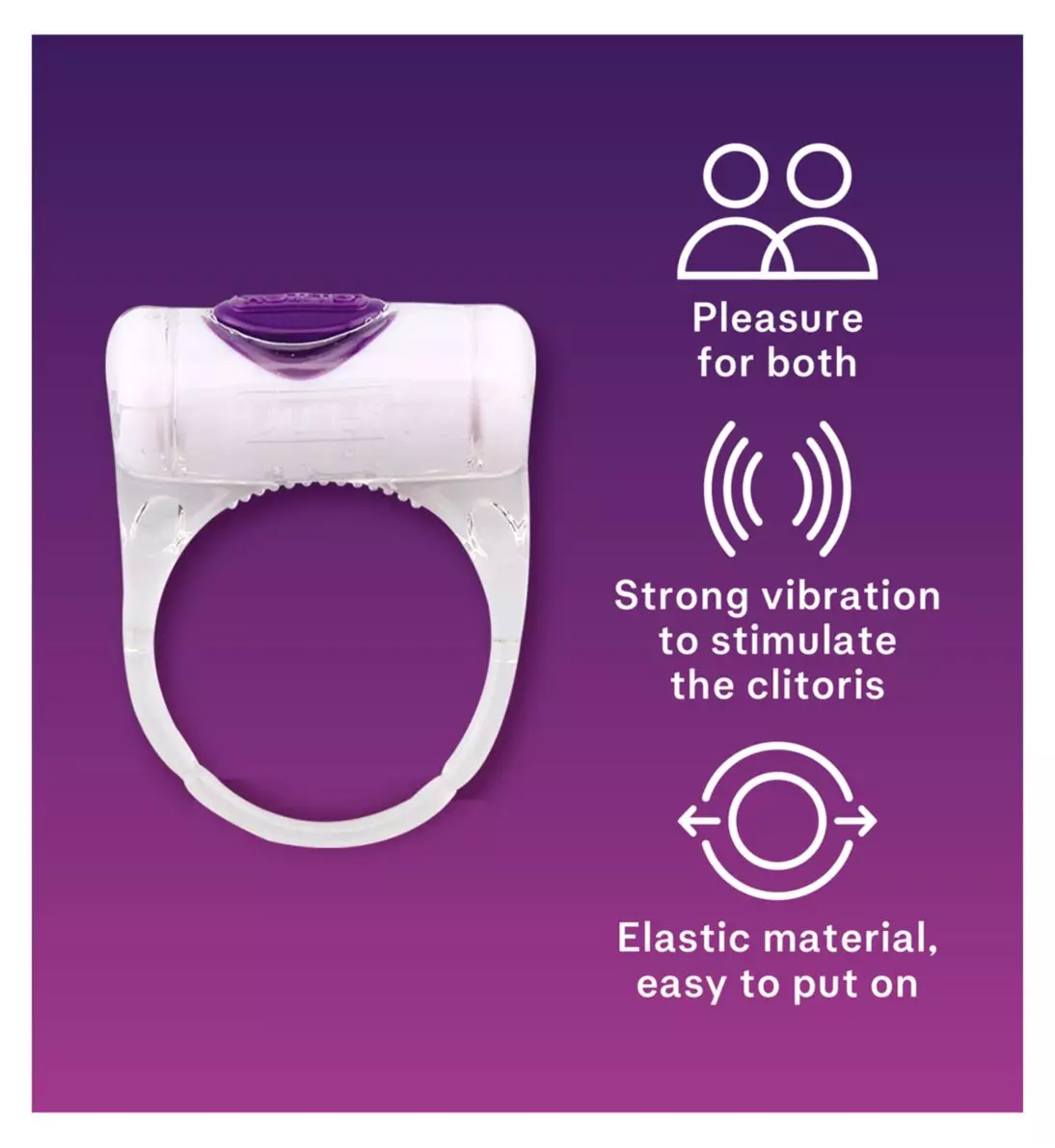 Durex Intense Little Devil Cock Ring Vibrating Stimulation