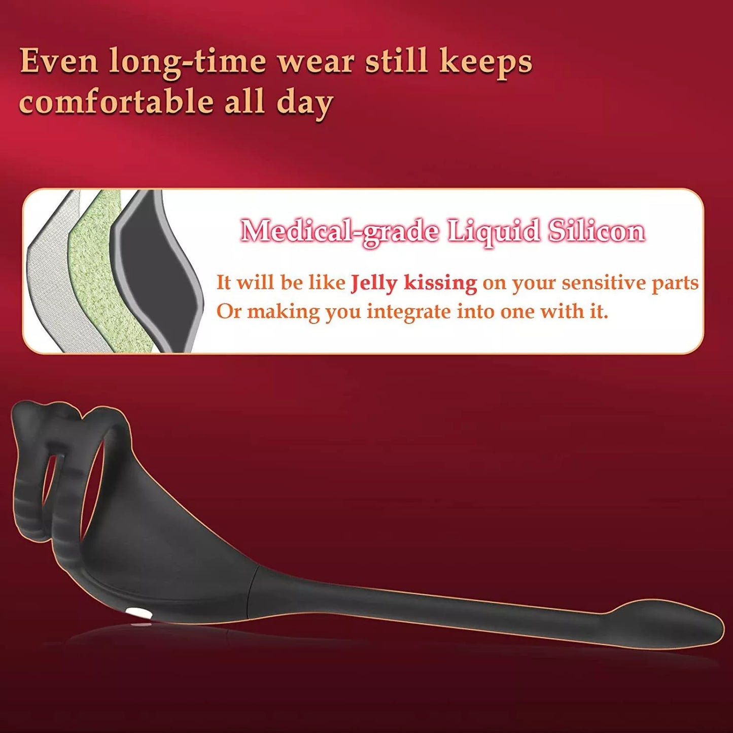 Penis Cock Ring Anal Vibrator Butt Plug Male Prostate Massager Sex Toys for Men