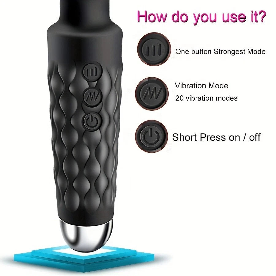 10" Dildo Double Head G-spot Clit Vibrator Massage Wand Adult Sex Toys for Women