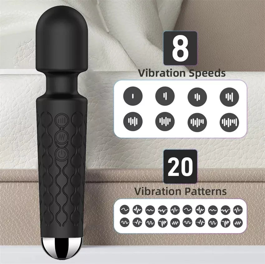10" Dildo Double Head G-spot Clit Vibrator Massage Wand Adult Sex Toys for Women