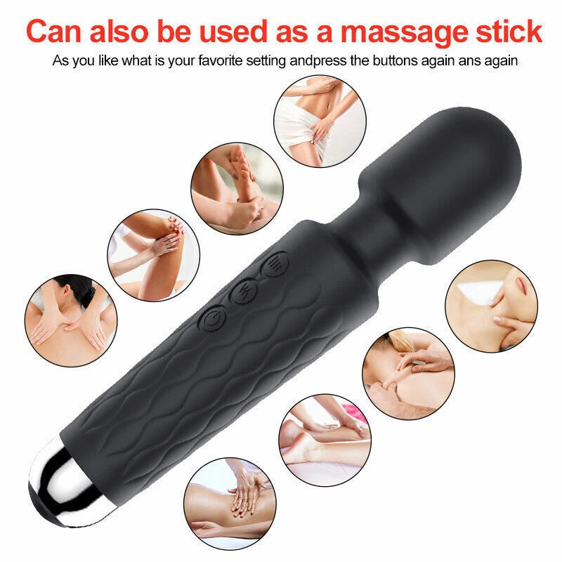 10" Dildo Double Head G-spot Clit Vibrator Massage Wand Adult Sex Toys for Women