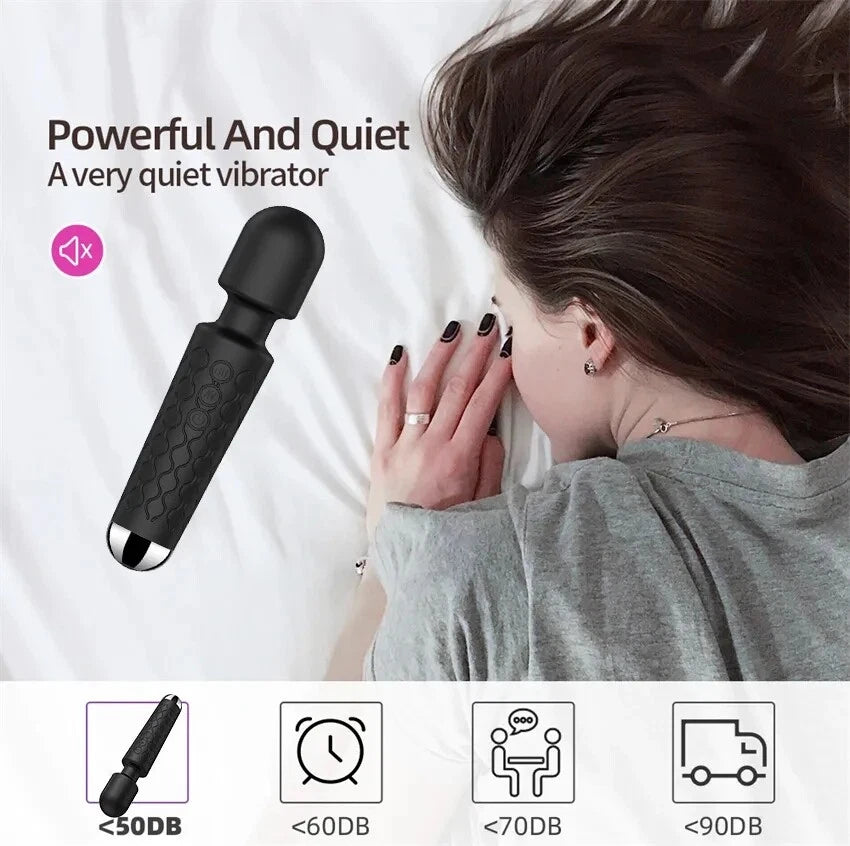 10" Dildo Double Head G-spot Clit Vibrator Massage Wand Adult Sex Toys for Women
