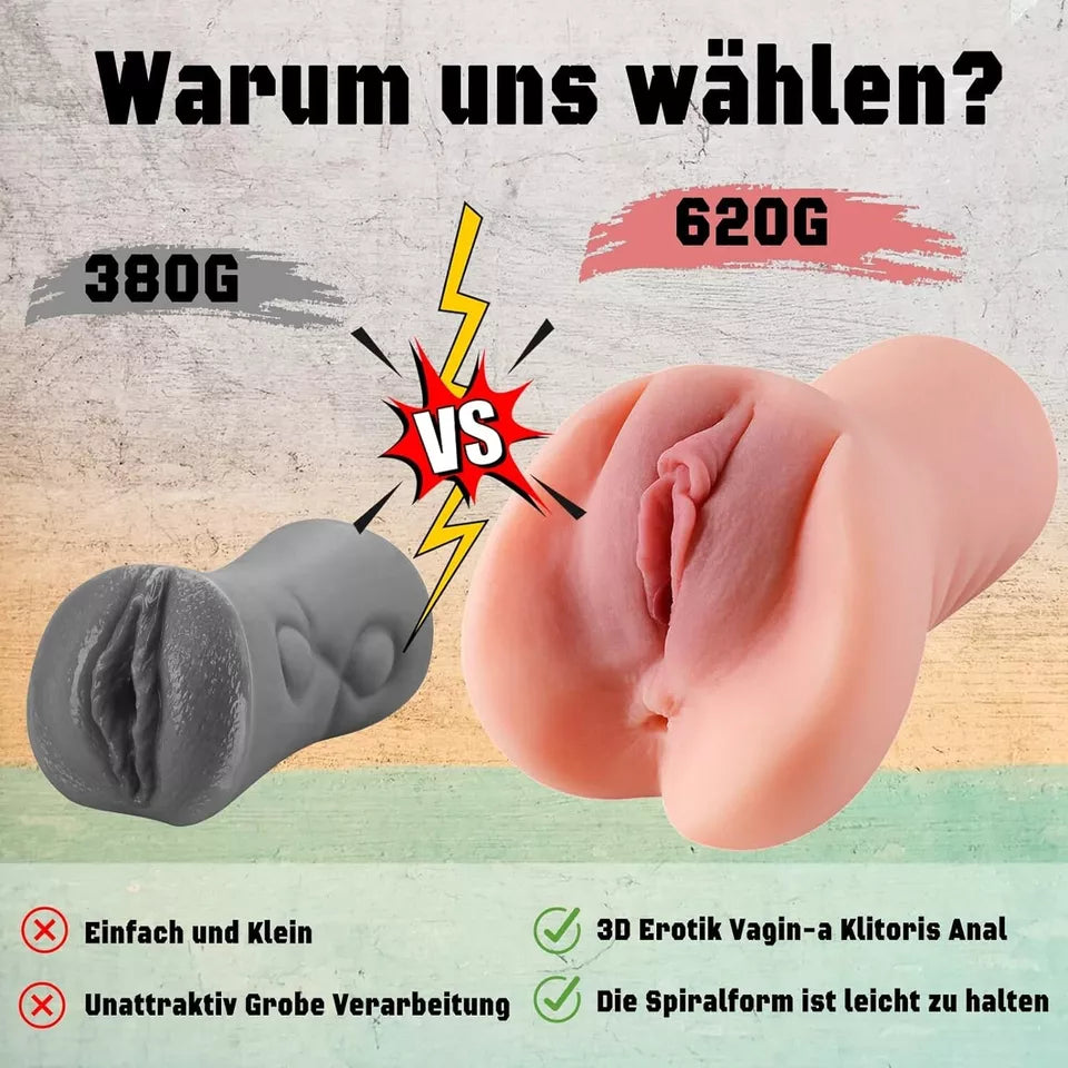 Masturbation Sex Realistic Vagina Toy Pocket Pussy Adult Masturbator For Men UK